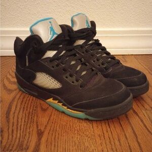 Jordan 5 Retro GS Aqua Sneakers Shoes Boys 6.5Y